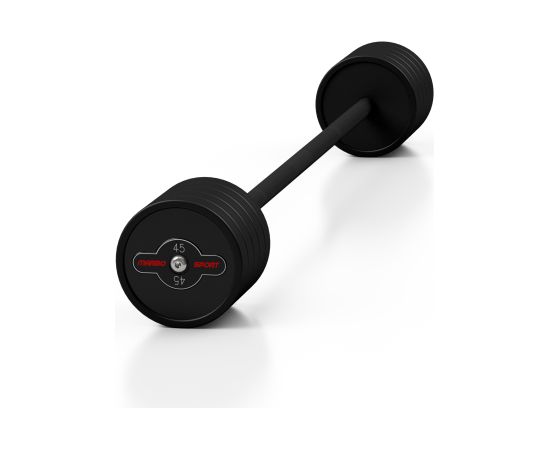 Gumijots svara stienis ar fiksētu svaru 1 gab. 45 kg - Marbo Sport