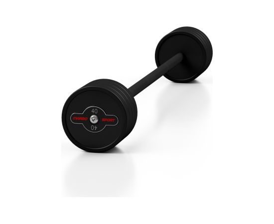 Gumijots svara stienis ar fiksētu svaru 1 gab. 40 kg - Marbo Sport