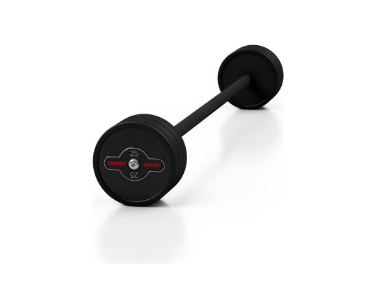 Gumijots svara stienis ar fiksētu svaru 1 gab. 25 kg - Marbo Sport