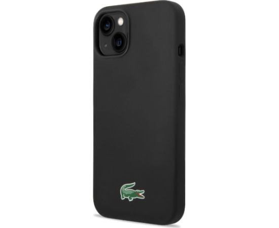Lacoste Liquid Silicone Microfiber Croc Logo MagSafe Case Aizsargapvalks priekš Apple iPhone 13  / 14 / 15