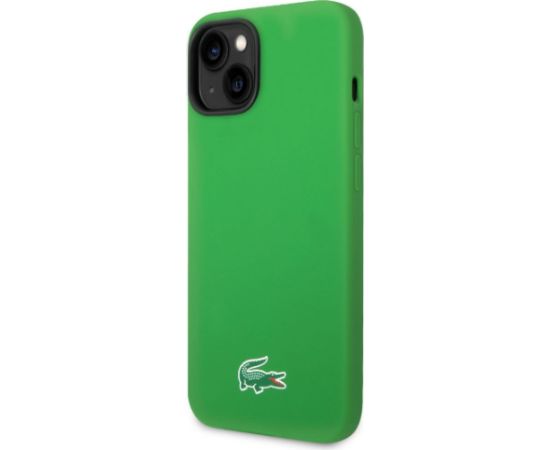 Lacoste Liquid Silicone Microfiber Croc Logo MagSafe Case Aizsargapvalks priekš iPhone 14
