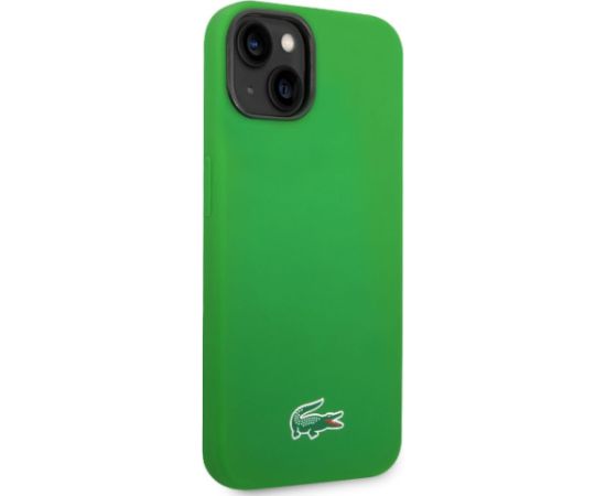 Lacoste Liquid Silicone Microfiber Croc Logo MagSafe Case Aizsargapvalks priekš iPhone 14