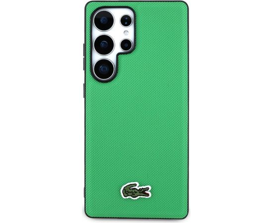 Lacoste Iconic Petit Pique Woven Logo MagSafe Case Aizsargapvalks priekš Samsung Galaxy S25 Ultra