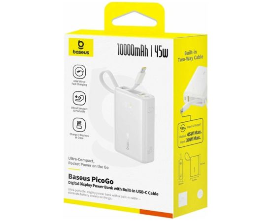Baseus PicoGo Ārējas uzlādes baterija 10000mAh / 45W
