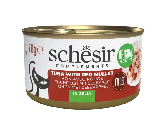 Agras Pet Foods SCHESIR Complements Tuna with red mullet in jelly - wet cat food - 70g