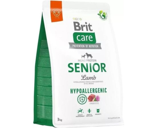 BRIT Care Hypoallergenic Senior Lamb with rice - dry dog food - 3kg