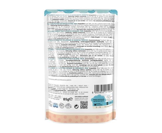 Agras Pet Foods SCHESIR Tuna in jelly - wet food for kittens - 85g