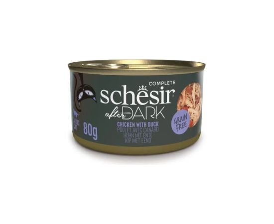 Agras Pet Foods SCHESIR After Dark Chicken fillet with duck in broth - wet cat food - 80g