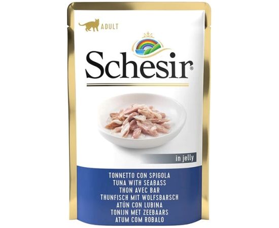 Agras Pet Foods SCHESIR in jelly Tuna with seabass - wet cat food - 85 g