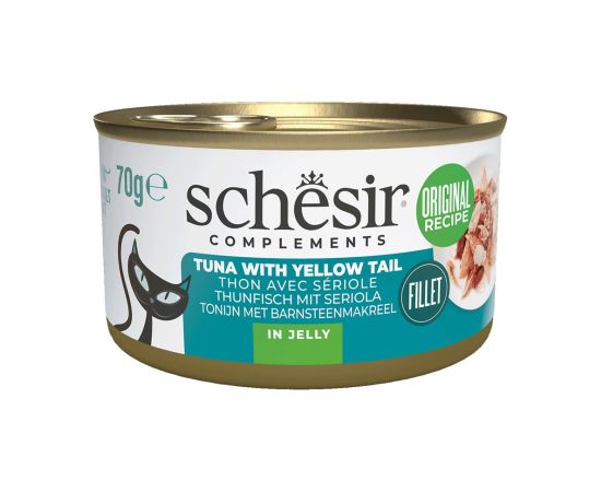 Agras Pet Foods SCHESIR Complements Tuna with yellow tail in jelly - wet cat food - 70g