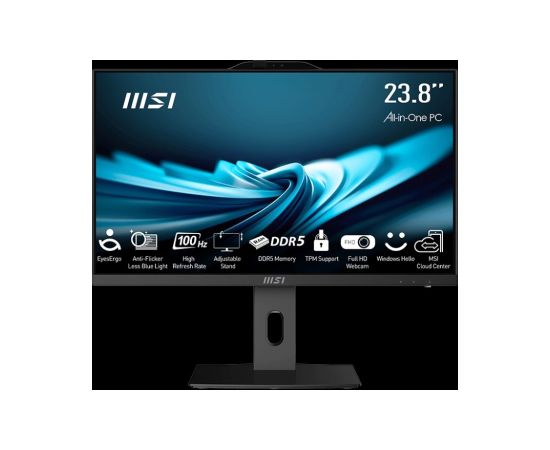 MSI AIO PRO AP242P 14M-1018EU i7-14700  23,8" IPS LED FHD Non-Touch Anti-Glare 16GB SSD1TB M.2 AX211 WiFi 6E Windows 11 Pro Black