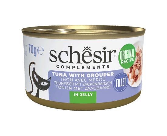 Agras Pet Foods SCHESIR Tuna with grouper in jelly - wet cat food - 70g