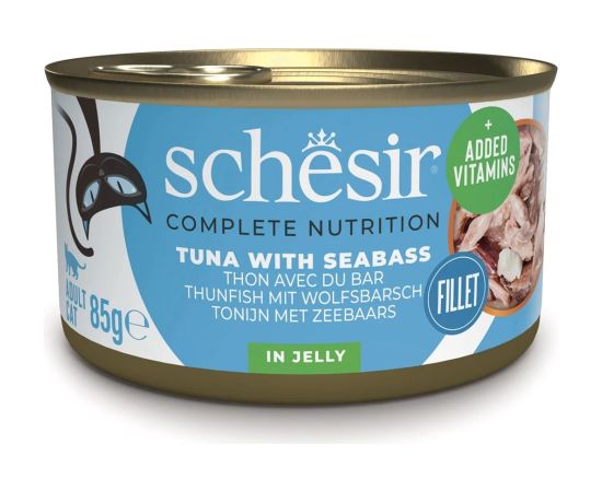 Agras Pet Foods SCHESIR in jelly Tuna with sea bass - wet cat food - 85 g