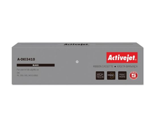 Activejet A-OKI3410 Ink ribbon (replacement for OKI 9002308; Supreme; 10.000.000 characters black)