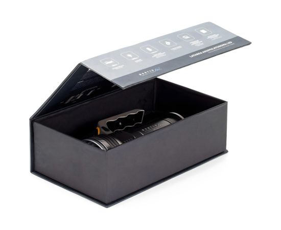 Montis Aluminiowa ręczna latarka akumulatorowa LED MT154 Grey Hand flashlight