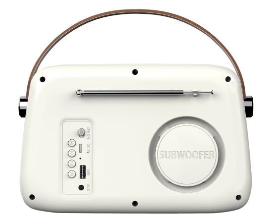 SAVIO RS-02 Portable Radio, white