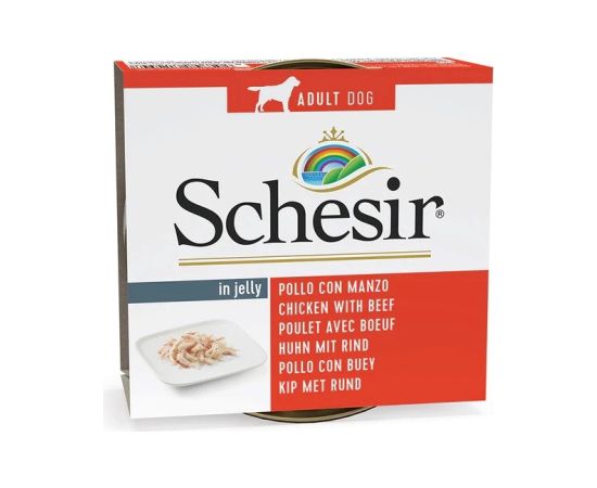 Agras Pet Foods SCHESIR in jelly Chicken with beef - wet dog food - 150 g