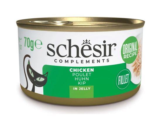 Agras Pet Foods SCHESIR Adult w Galarecie Fileciki z Kurczaka 70g Kaķu konservi