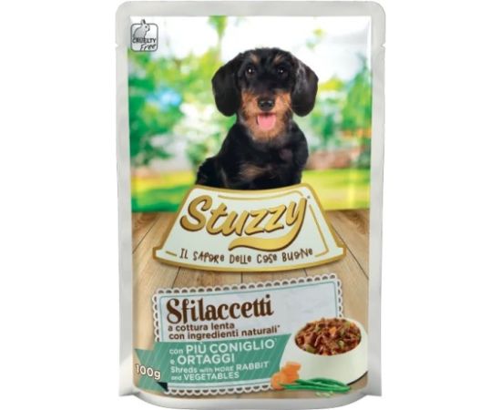 Agras Pet Foods STUZZY Shreds with rabbit and vegetables - wet dog food - 100 g