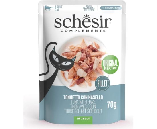 Agras Pet Foods SCHESIR Adult Tuńczyk z morszczukiem 70g
