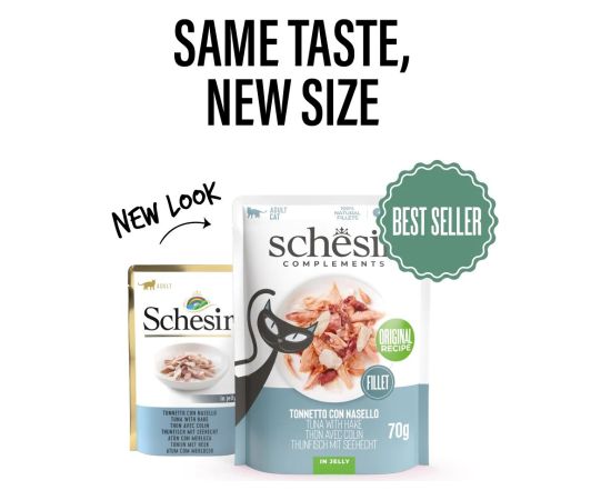 Agras Pet Foods SCHESIR Adult Tuńczyk z morszczukiem 70g