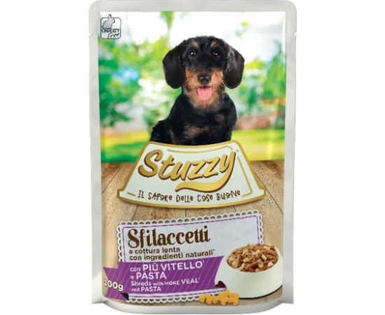 Agras Pet Foods STUZZY Sfilaccetti Veal with pasta - wet dog food - 100g