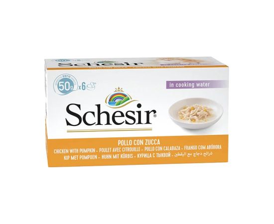 Agras Pet Foods SCHESIR Chicken fillets with pumpkin in broth - wet cat food - 6x50g