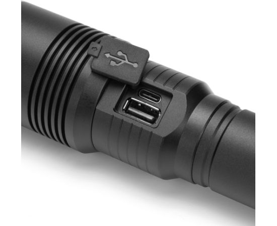 Montis Taktyczna ręczna latarka akumulatorowa LED MT159 Black Hand flashlight