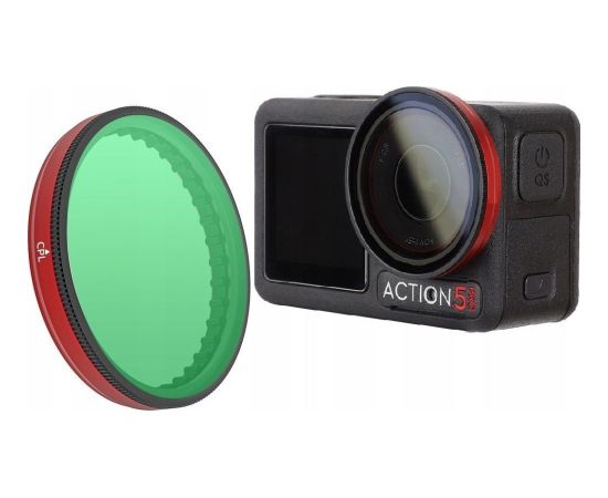 Sunnylife Filtr Cpl Kołowy Polaryzacyjny Mc Do Kamery Dji Osmo Action 5 Pro / 5pro / 4 / 3 / Fi904 Statīvi un piederumi