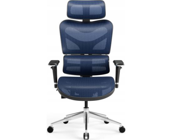 Krzesło biurowe Diablo Chairs Fotel ergonomiczny Diablo V-Commander: czarno-niebieski