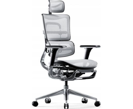 Diablo Chairs V-Master – biroja krēsls baltā un melnā krāsā
