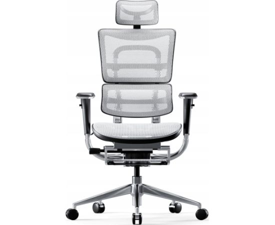 Diablo Chairs V-Master – biroja krēsls baltā un melnā krāsā