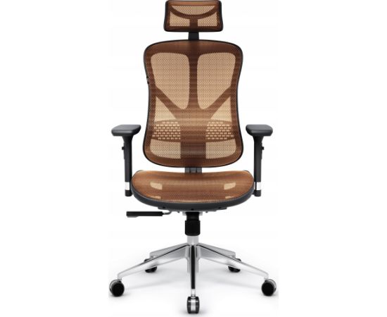 Krzesło biurowe Diablo Chairs Fotel ergonomiczny Diablo V-Basic: czarno-pomarańczowy