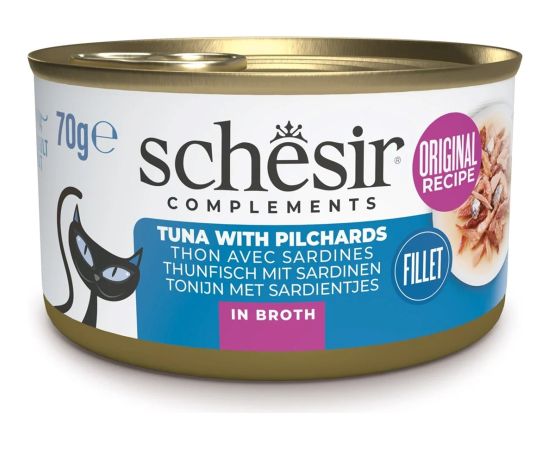 Agras Pet Foods SCHESIR in cooking broth Tuna with sardines - wet cat food - 70 g
