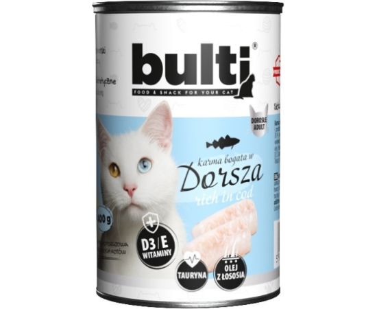 BULTI Rich in cod - wet cat food - 400g