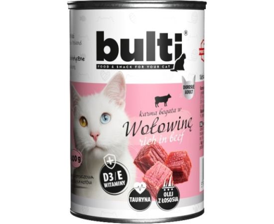 BULTI Rich in beef - wet cat food - 400g
