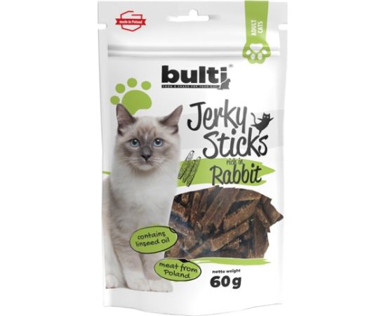 BULTI Jerky Sticks bogate w królika przysmak dla kota 60g