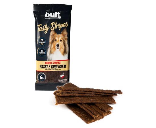 BULT Tasty stripes Rabbit - dog treat - 6 pcs
