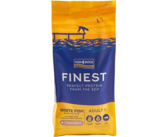FISH4DOGS Finest Ocean White fish S - dry dog food - 6kg
