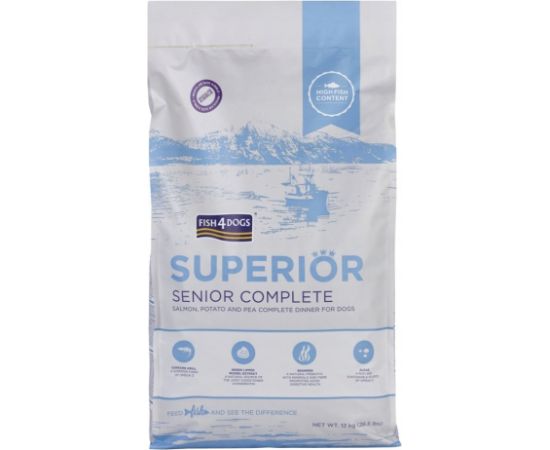 FISH4DOGS Superior Senior Medium  Complete Salmon - dry dog food - 12kg