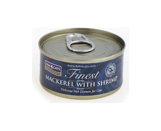 Fish4dogs FISH4CATS Mackerel with shrimp - wet cat food - 70g