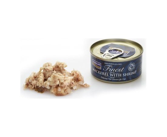 Fish4dogs FISH4CATS Mackerel with shrimp - wet cat food - 70g