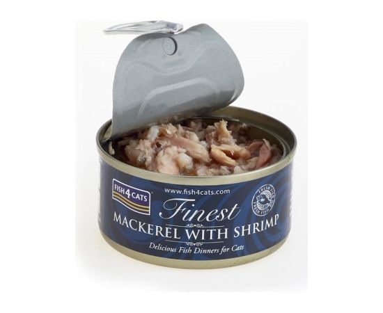 Fish4dogs FISH4CATS Mackerel with shrimp - wet cat food - 70g