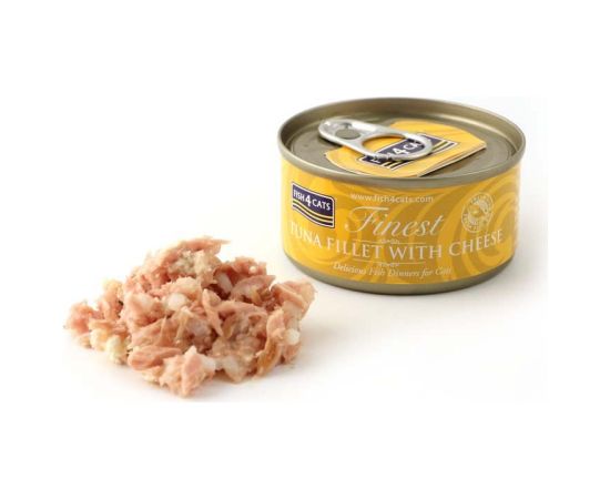 Fish4dogs FISH4CATS Tun fillet with cheese - wet cat food - 70g