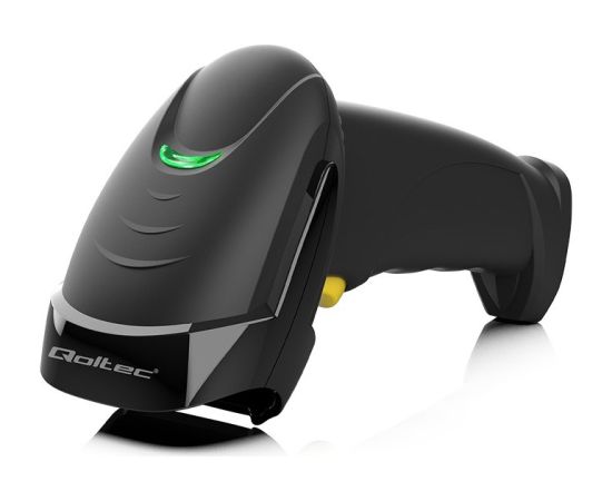 Qoltec 50853 Laser barcode scanner 1D | 2D | Black