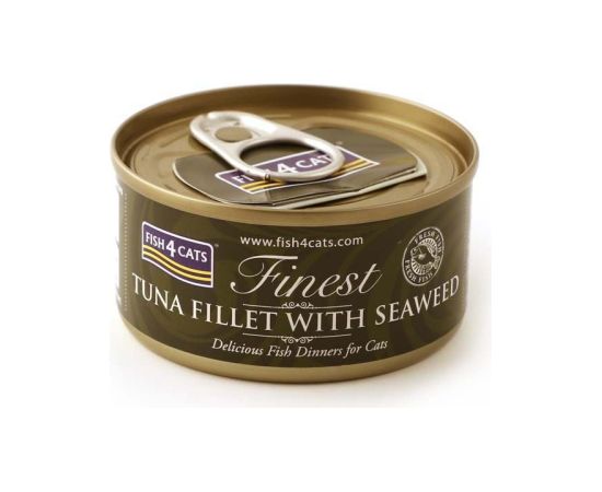 Fish4dogs FISH4CATS Tuna fillet with seaweed - wet cat food - 70g
