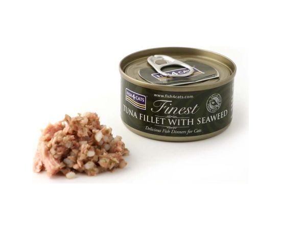 Fish4dogs FISH4CATS Tuna fillet with seaweed - wet cat food - 70g