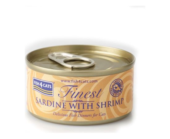 Fish4dogs FISH4CATS Sardine with shrimp - wet cat food - 70g