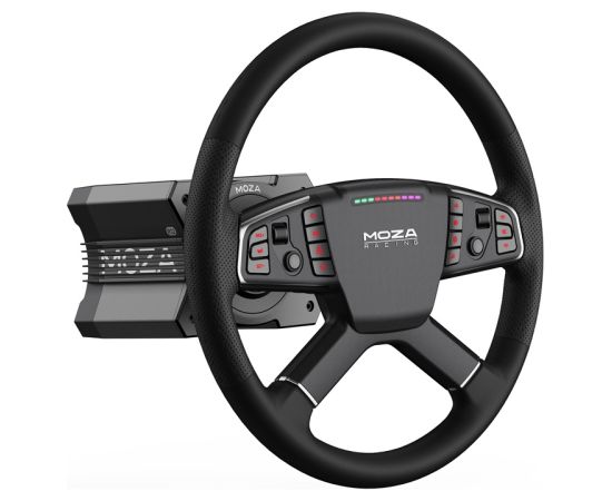 Gaming set - R5 base + TSW truck steering wheel + SRP-Lite pedals + Moza Racing RS071 clamps (PC)