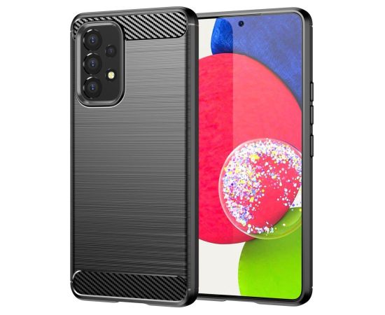 Hurtel -  Carbon Case Flexible Cover Sleeve for Samsung Galaxy A53 5G black